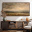 «Golden Field Horizon Misty Landscape Art», impression murale-2133274044-2133274046