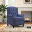 Fauteuil inclinable rembourré classique l 29,5 po avec garniture cloutée (ensemble de 4)-1165399065