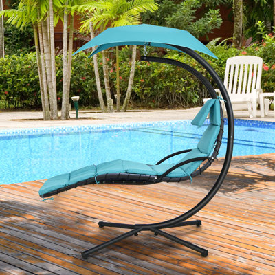 Chaise longue suspendue avec support Kaylagh