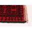 Tapis unique en laine noué à la main rouge Akhjah 6 pi 8 po x 8 pi 8 po