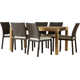 Anautica 63'' Rectangular 6 - Person Outdoor Dining Set with Cushions