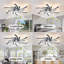 Ventilateur de plafond 30,7 po avec lumières, télécommande 3 températures de couleur, ventilateur à 6 vitesses-1429176445-1429176447
