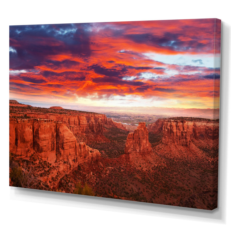 Grand Canyon, ouest de l'Arizona I - impression, H 24 po x l 32 po x P 1 po, Toile tendue
