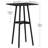 2-Tier High Top Pub Table, Counter Height Table with Storage,Black