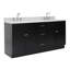 Ensemble de meuble-lavabo double 73 po Partham-67491739