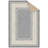 Ottohome Non-Slip Bordered Area Rug For Living Room, Hallway, Entryway Rug, Gray-724834747