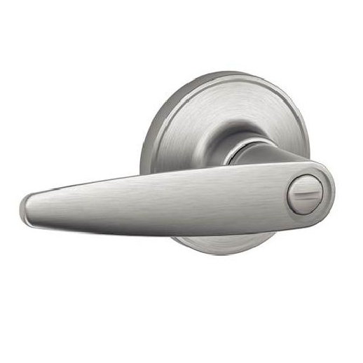 Serrure de lit et de bain à levier Dover, Nickel satiné