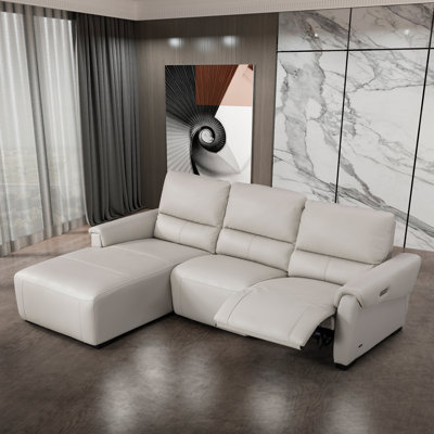 Minnich Upholstered Power Reclining L-Shaped Sectional