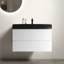 Meuble-lavabo mural simple 35 po avec plateau en mélamine Clellan-2017243403