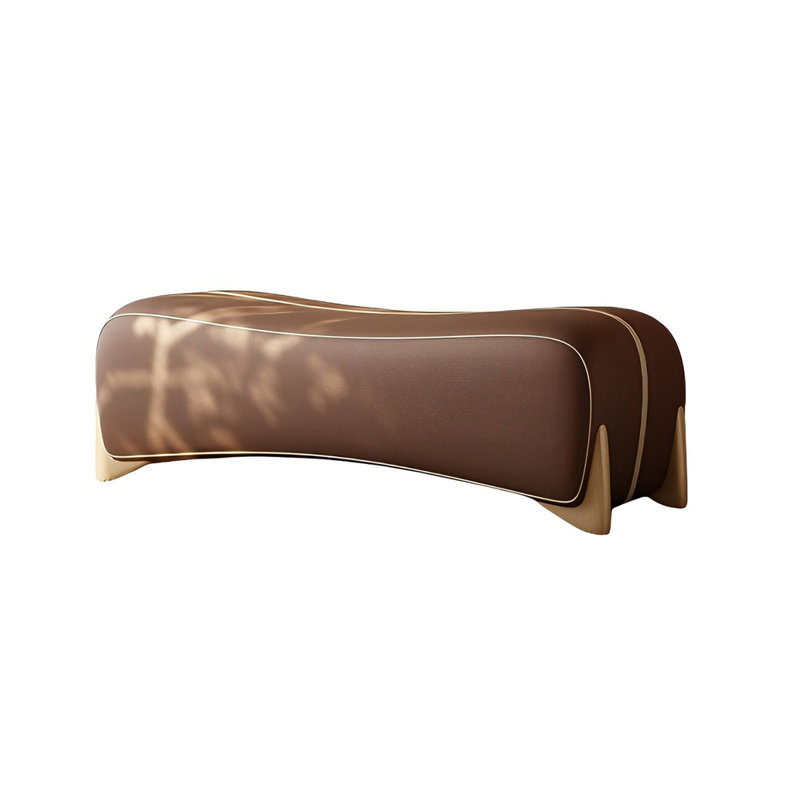 Banc de rangement Shontaya, Café, H 17,71 po x l 59,05 po x P 19,68 po