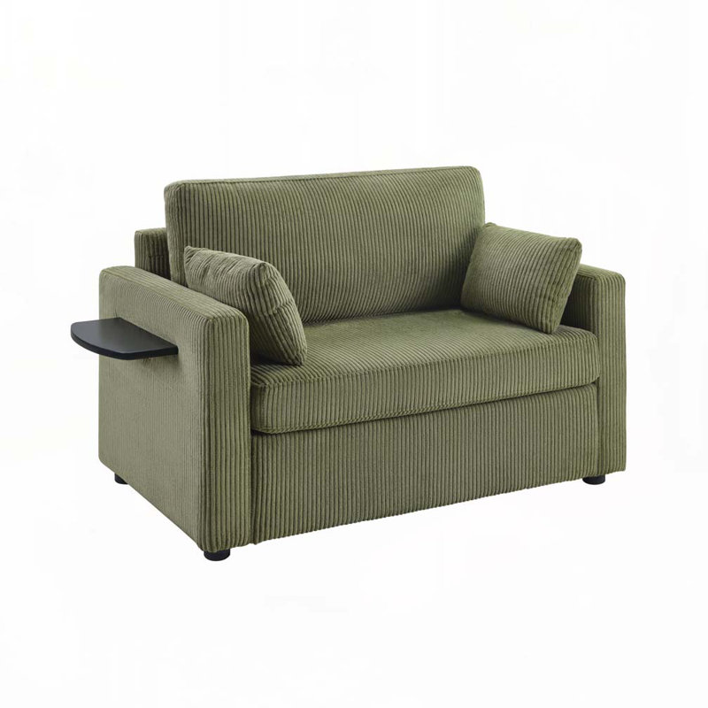 Canapé-lit Corduroy, Vert