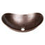 Vasque de salle de bain rustique en cuivre pur martelé à la main, en forme de bateau, de 48 cm (19 po).-134955616