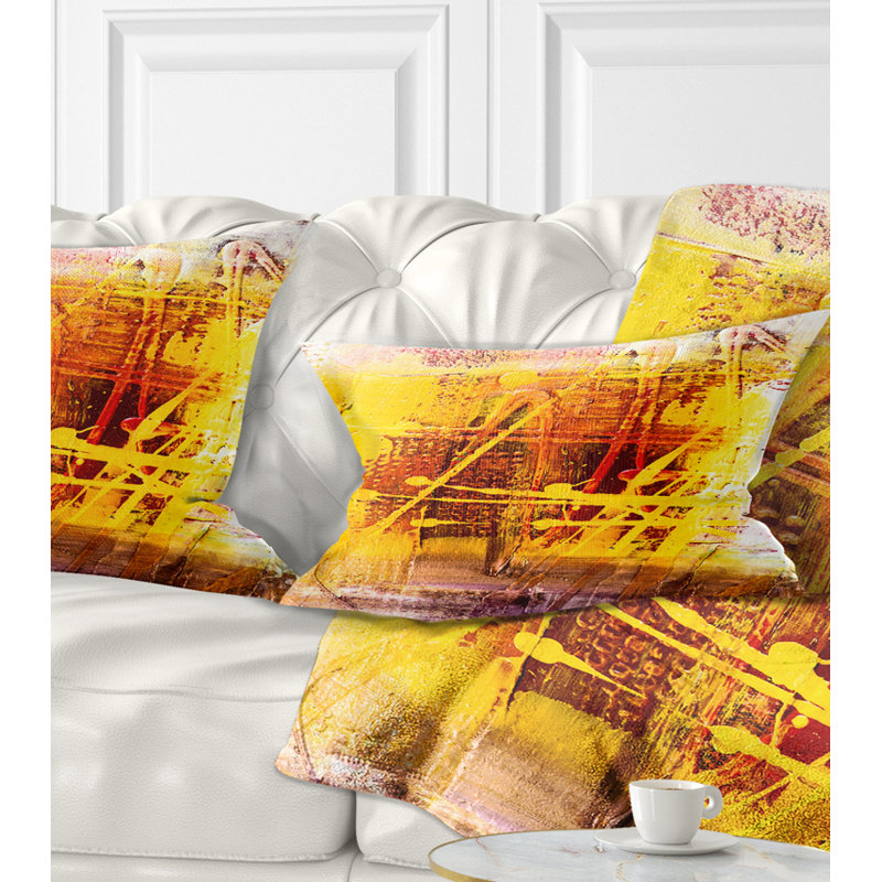 Art abstrait de Bouddha - coussin abstrait imprimé
