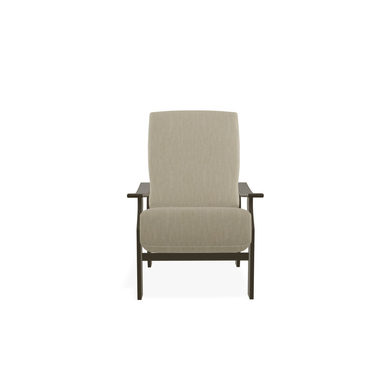 St. Catherine Marine Grade Polymer Deep Seating Cushion Arm Chair, Huskie, Beachwood