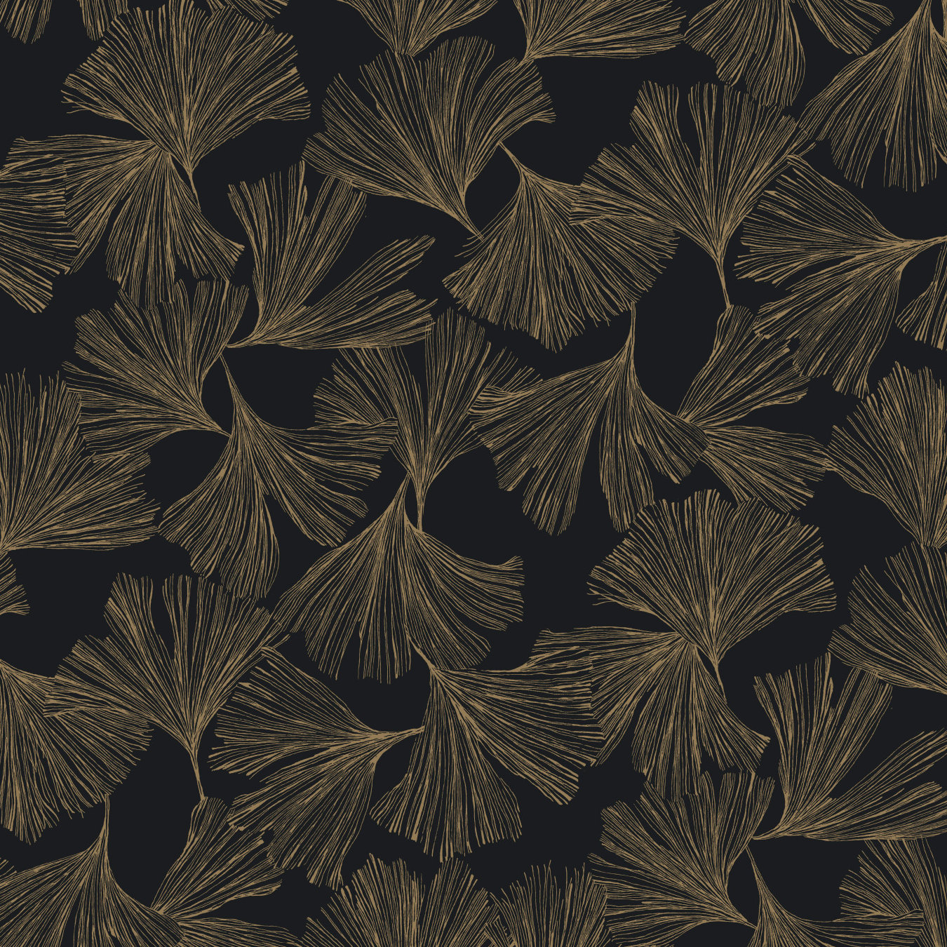 Almerton Modern Floral Wallpaper, Black