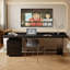 Bureau moderne moderne en bois massif noir avec 2 tiroirs-1642023165-1642023043