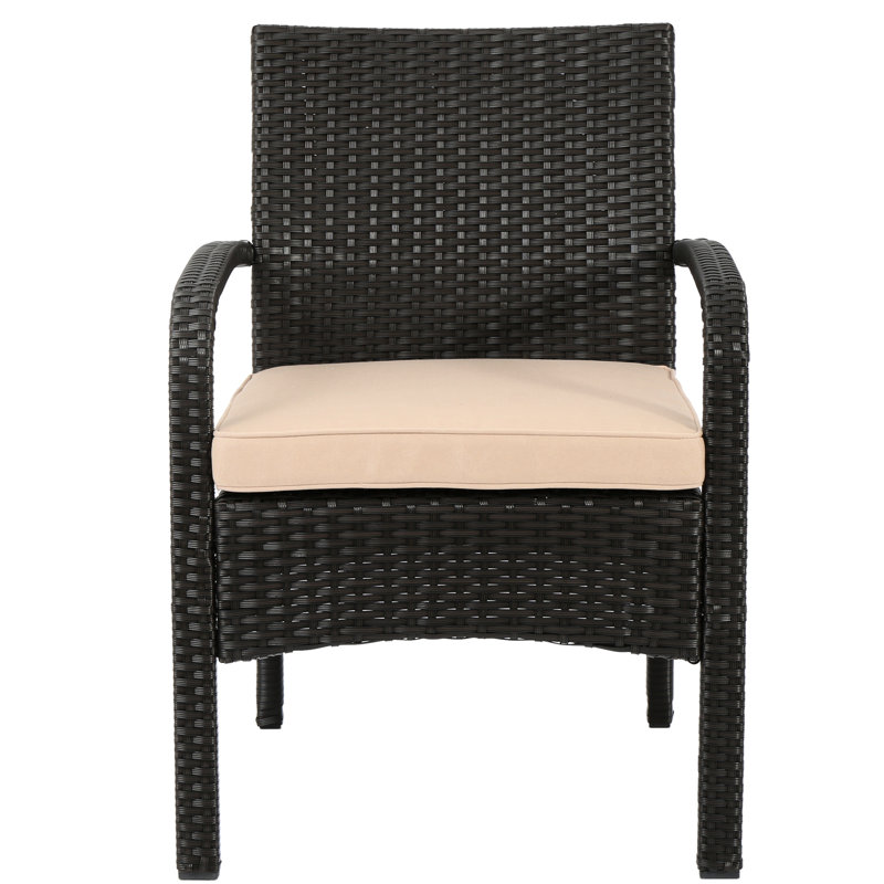 Modern Patio Furniture: Kd Chair In Brown Tan With Cushion Tropical Chair: Waterproof Material +