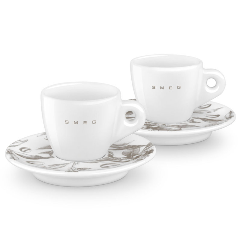 Contemporary Espresso Cups, Set of 2