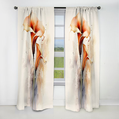 Blakes - Rideau tulipes - Rideau occultant à motif floral - 1 panneau