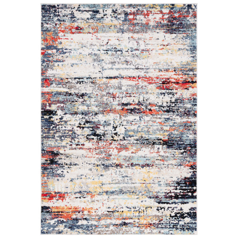 Doffin Performance Abstract Rug, Runner 2'6" x 8'