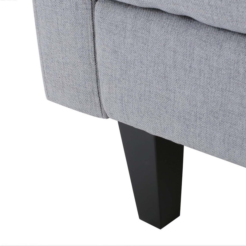 Canapé moderne 5 pièces Mirod Comfy, Gris clair