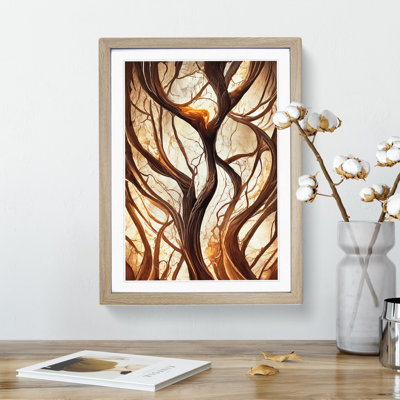 Abstract Autumn Tree No.1 - Single Picture Frame Painting
