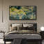 «Blueish Green Tropical Leaves», art mural, impression numérique sur toile, art numérique-111653533-111653532