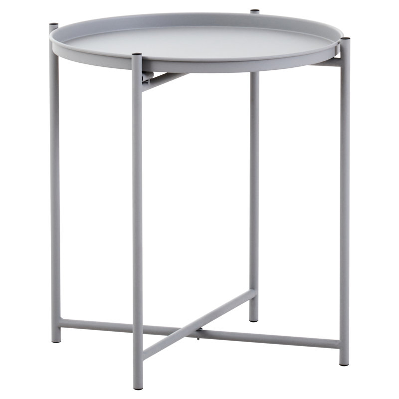 Alexica End Table, Grey, Grey
