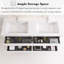 60" Modern Wall-Mounted Bathroom Vanity Set, With Double Integral Stone Resin Sinks-904334493-904334491