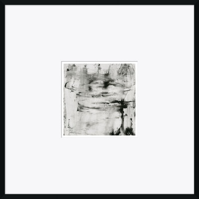 Abstrait Locomotion - Peinture encadrée sur papier