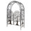 Metal Tree Of Life Arched Garden Arbor With Gate