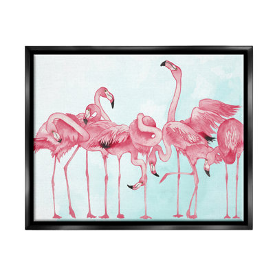 «Bold Pink Flamingo Flock Floater» par Elizabeth Medley
