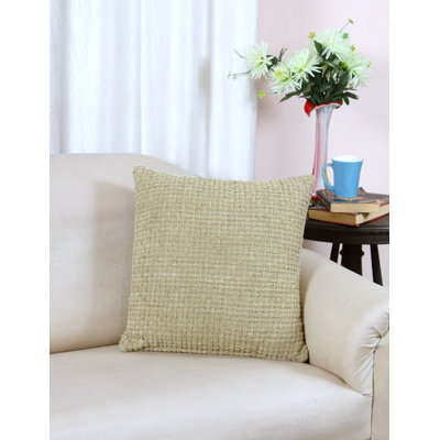 Chenille Square Cotton Pillow Cover & Insert