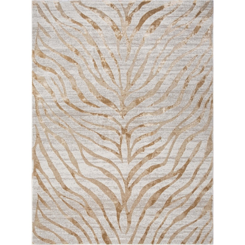 Tapis doré Elegance, Rectangle 7 pi 10 po x 10 pi 3 po