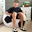 rucomfy Beanbags Classic Football Kids Beanbag Chair with Filling - Childrens Bean Bag Seat Recliner Bedroom Furniture Sports - Water Resistant, Machine Washable Durable - H55cm x D75cm x W80cm