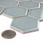 Carreau de mosaïque en porcelaine nid d'abeille 2 po x 2 po Tribeca-49923964