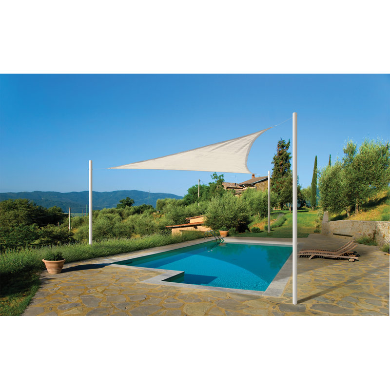 Toile d'ombrage carrée 16 pieds, Crème, crème