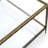 Lalia Modern Hammered Metal 1-Shelf End Table-124538445