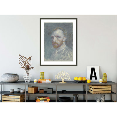 Autoportrait par Vincent van Gogh, impression par estampe numérique encadrée