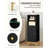 Bathroom Storage Cabinet, Corner Floor Cabinet with Shelves, Customized Door Opening Direction, Bathroom Organizer with Adjustable Shelf for Kitchen, Living, Toilet Paper Cabinet, Black-189292911-187817075