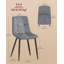 47.5cm H Side Chair in Grey