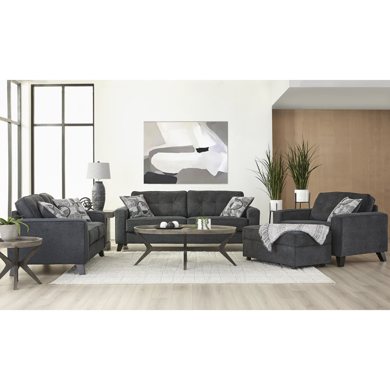 Causeuse Hughes Furniture 23300, ardoise Fairlane, Ardoise Fairlane