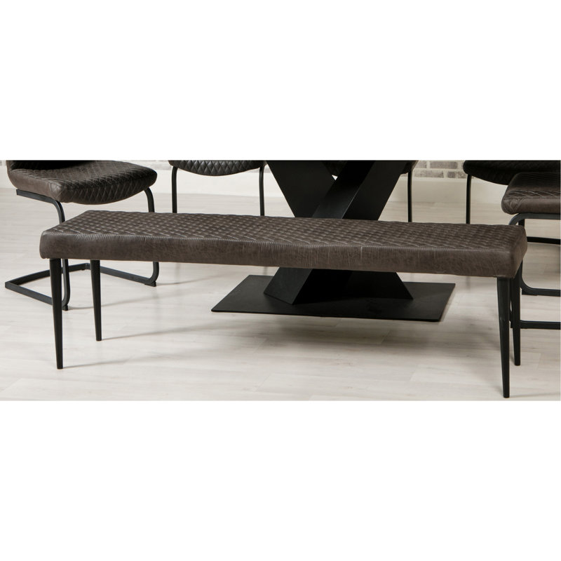 Ferguson Upholstered Bench, Grey