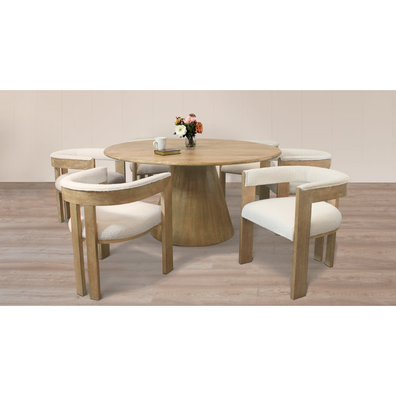 Jaden 6-person - 72" Solid Wood Dining Table Set