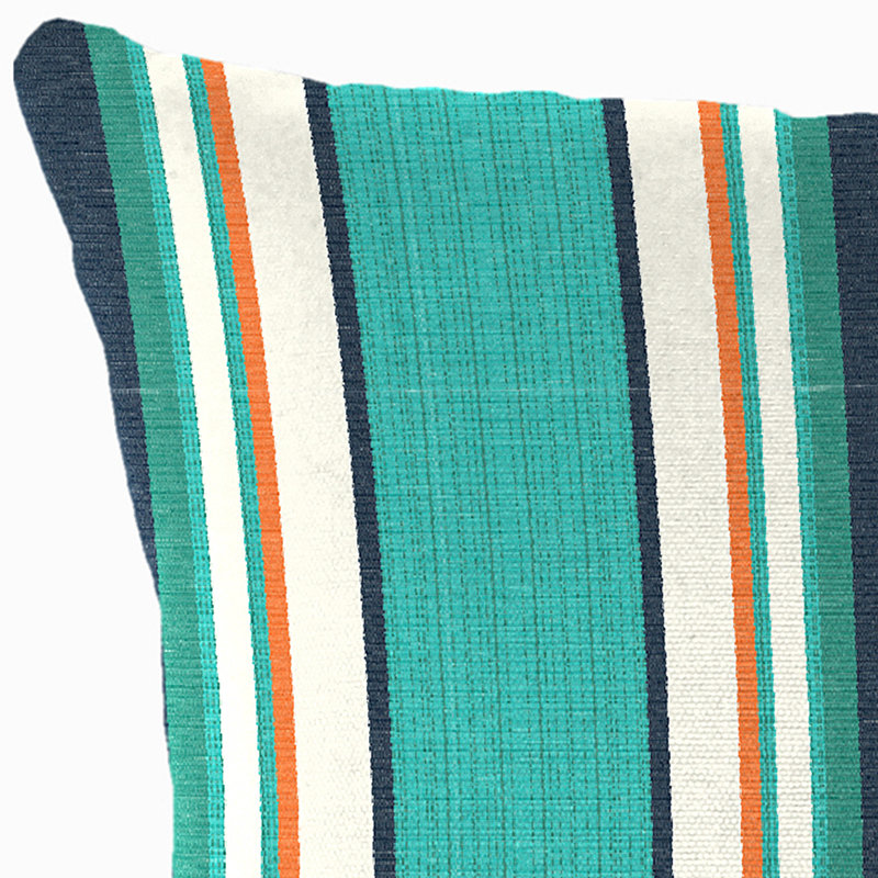 Sunbrella Outdoor Throw Pillow, Token Surfside Striped