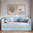 Upholstered Daybed With Trundle And Wood Slat-1127228380