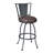 Dynasty 26 in. Swivel Mineral Metal Counter Height Bar Stool