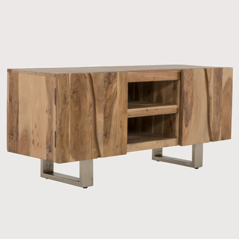 Meuble télé en bois pour téléviseur de 60 po ou moins Domanick