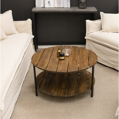 Hammons 80cm Solid Wood Top Console Table