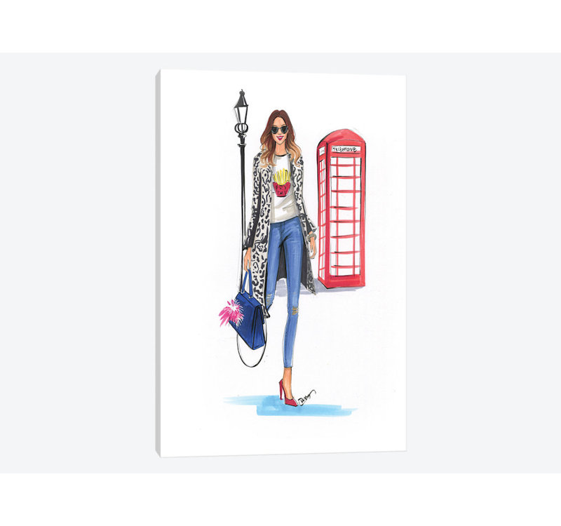 « london style », impression sur toile, H 18 po x l 12 po x P 1,5 po, Toile tendue